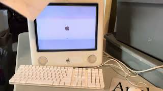 Apple eMac G4800 AVI Computer  2003 [upl. by Erehc]