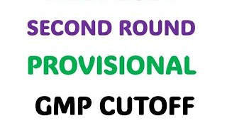 NEET2024 SECOND ROUND PROV CUTOFF  GMP kea neet2024 [upl. by Azne803]