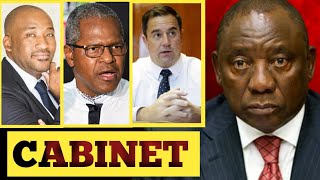 Ramaphosas Shocking Cabinet Member List Reveal Steenhuisen getting almost everything List today [upl. by Alain]