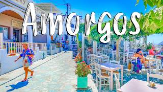 Amorgos Greece Aegiale walking tour 4k vlog very calm island Greece 2024 [upl. by German638]