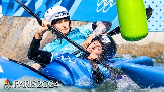 Kayak Cross Carnage The newest Olympic sport goes CRAZY  Paris Olympics  NBC Sports [upl. by Fionnula980]