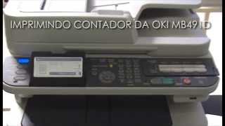 OKI MB491D  Imprimindo contador [upl. by Sylvia341]