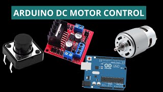 Arduino DC Motor Control Tutorial  L298N  HBridge  PWM [upl. by Aihsenyt]