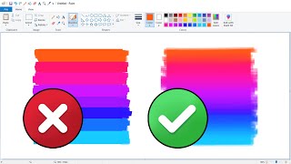 How To Blend Colors on MS Paint EASY [upl. by Seugirdor171]