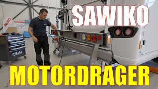 Een SAWIKO MOTORDRAGER voor de Frankia van DW  Campingtrend [upl. by Narik]