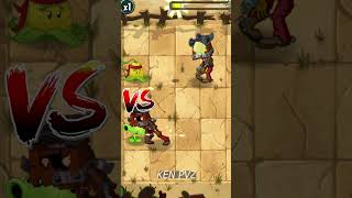 PvZ 2  Kernelpult Vs Split Pea Vs CartHead Zombie shorts [upl. by Beata]