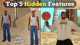 5 Hidden Features In GTA San Andreas Many Players Dont Know About  Hindi [upl. by Reteid]