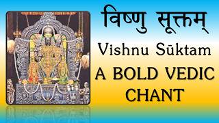 Vishnu Suktam  RARE Vedic Chant to Beget Good Progeny amp Wealth  Rig Veda  Sri K Suresh [upl. by Onek]