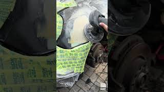 VW Golf panel beating and spray with aerosol paint automobile restoration diy mechanic [upl. by Aydidey]