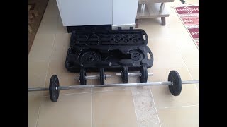 HalterDambıl Seti İnceleme Domyos 50 kg Set [upl. by Aicilat]