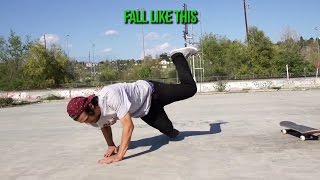 HOW TO CORRECTLY FALL IN SKATEBOARDING [upl. by Lavine]