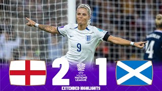 England vs Scotland  Highlights  UEFA Womens Nations League 22092023 [upl. by Scharaga]