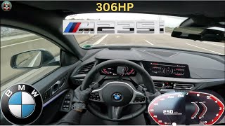 BMW M235i  306HP  TOP SPEED on german Autobahn [upl. by Adlesirhc691]