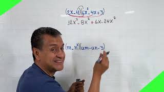 4 Multiplicación de Polinomios aplicando la propiedad distributiva [upl. by Nwahsit]