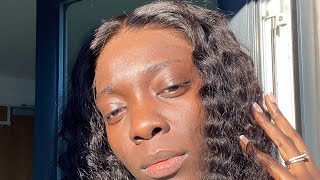 DIY 24Inch Water Wave Wig Install  Flawless Frontal Install [upl. by Yanetruoc568]