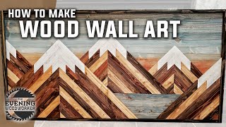 Build Stunning Mountain Wall Art for Your Home woodworking [upl. by Ingram]