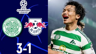 Celtic vs RB Leipzig  Highlights  Champions League 2024 [upl. by Jeralee561]