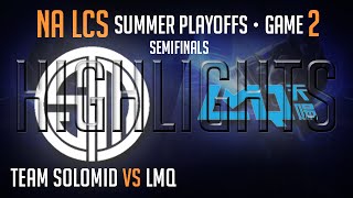 Highlights TSM vs LMQ PAX Semi Final  Game 2 S4 NA LCS Playoffs Worlds Regional Qualifier [upl. by Stoat57]