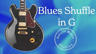 Blues Shuffle  Guitar Backing Track in G [upl. by Nrev753]