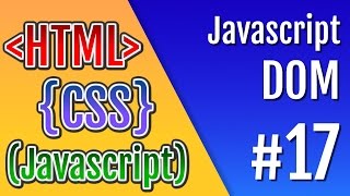 Curso HTML CSS e Javascript  Aula 17  DOM [upl. by Anierdna]