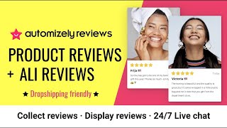 Automizely Ali Reviews App AliExpress reviews importer app for Shopify stores [upl. by Gerri]