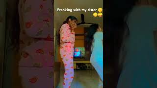 Pranking with my sister 🤭🤫😋🤣funny video amira kumar prank [upl. by Osnerol]