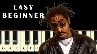 Coolio Gangsta’s Paradise EASY Piano Tutorial [upl. by Gorey]