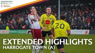 EXTENDED HIGHLIGHTS Harrogate Town v Bradford City [upl. by Odnomra211]