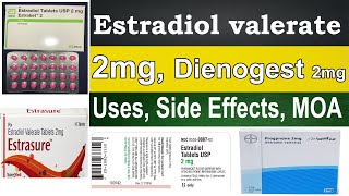 estradiol valerate tablets 2mg Dienogest tablets 2mg in hindi Uses Side Effects Dosage Pregnancy [upl. by Adnowat171]