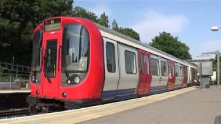 London Underground S7 Stock No 21567 departs at Ealing Broadway [upl. by Yzmar]