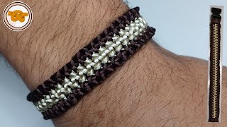 pulseira macrame masculina [upl. by Sukey]