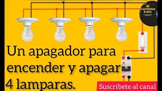 Como hacer una conexión de un interruptor doble con dos focos independientemente cada uno paralelo [upl. by Ydissahc]