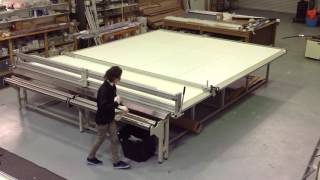 Raytech R3700 cutting table for blinds shades and awnings [upl. by Jasun]