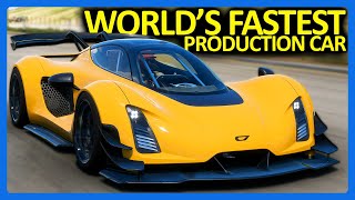 Forza Horizon 5  Worlds FASTEST Production Car FH5 American Car Pack [upl. by Brew]