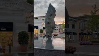 The Horse Head Fountain at Serravalle Outlet by Nic FiddianGreen  🇮🇹 italy [upl. by Clite]