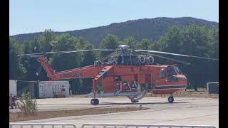 Sikorsky S64 fire greece usa [upl. by Aneloj]