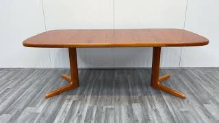 Double Extending Danish teak mid century dining table by Skovby [upl. by Lilybelle]