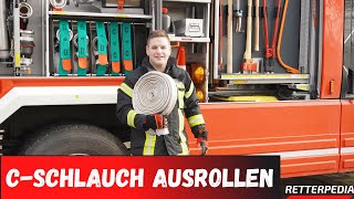 Feuerwehr CRollschlauch richtig ausrollen und aufrollen Sicherheit und Tipps [upl. by Gilemette]