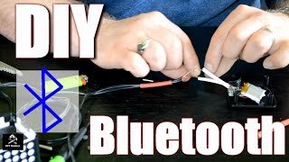 DIY Bluetooth Hack  Turn Anything With an Audio Input into a Bluetooth Speaker [upl. by Hailed]