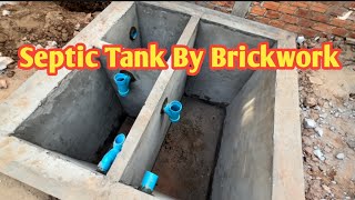 Amazing Techniques To Build Septic Tank By Brickwall How To Build Complete Septic Tank For House [upl. by Fitalludba]