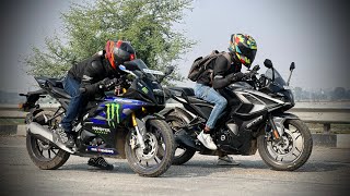 Bajaj RS200bs7 Vs Yamaha R15Mbs7 Drag Race🔥 [upl. by Liris]