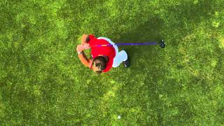 Golf Swing Top Down View  Super Slow Motion [upl. by Freya]