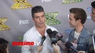 Simon Cowell Interview at quotThe X Factorquot USA Season 3 Finale Night 2  Alex and Sierra [upl. by Remington]