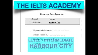 HARBOUR CITY HD  LISTENING TEST  ROAD TO IELTS [upl. by Nairrot768]