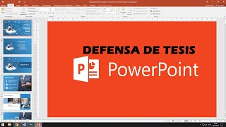 🔴¿Cómo HACER un POWER POINT para Presentar una TESIS Monografía 👉PowerPoint Presentation [upl. by Rehpotsirahc]