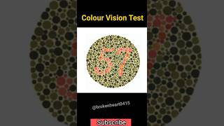 Colour vision test  Eye Test  Test your colour vision now  ytshorts shorts korea eyes [upl. by Elroy]