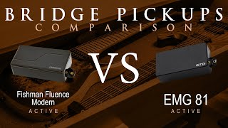 EMG 81 vs FISHMAN FLUENCE MODERN ceramic  Active Bridge Pickup Guitar Tone Comparison Demo [upl. by Melissa474]