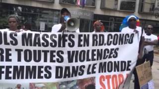 Hotel Ville de Courbevoie  La marche contre les viols en Afrique particulièrement en rdc [upl. by Nalak]