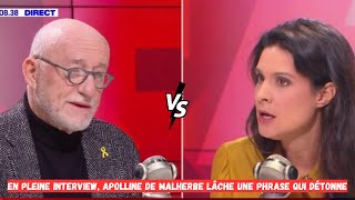 En pleine interview Apolline de Malherbe lâche une phrase qui détonne [upl. by Eetnahc]