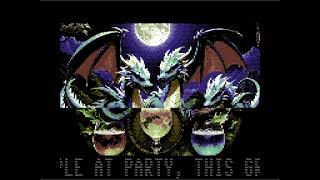 C64 Intro Moonshine Dragons 2024 Party Scroller by Elysium  25 May 2024 [upl. by Pentha]